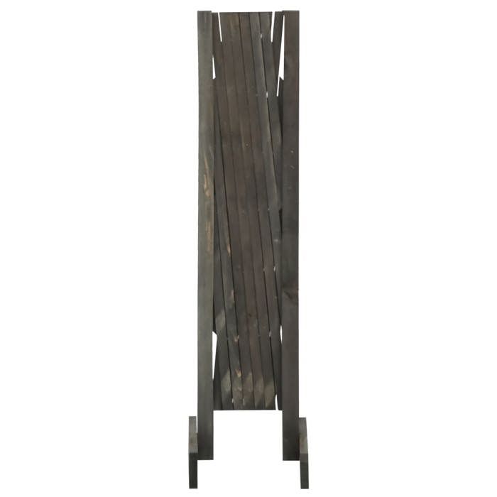 VidaXL Clôture en Treillis de Jardin Séparateur de Jardin Support pour Plantes Grimpantes Plate-Bande Extérieur Gris 120x90 314825