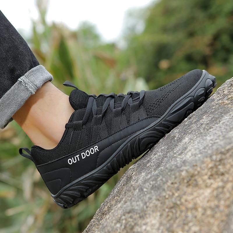 Men's Barefoot Hiking Sneakers Anti-slip Outdoor Casual Sports Shoes Male Climbing Trekking Shoes Breathable Mesh Trainers