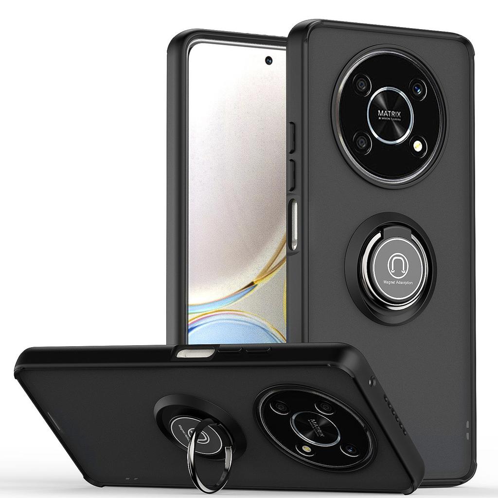 Shock Proof Armor Matte Case for Honor X9A Magic 5 Lite Pro 50 70 60 SE X7A X8A X7 X8 X9 Camera Lens Protect Ring Holder Full Protection Cover