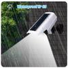 Podofo 77LED Solar Panel Light Outdoor Powerful Wall Street Light With IR Motion Sensor Dummy Camera IP65 For Yard Garden Tree