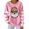 Women's Loose Comfortable Casual And Fashionable Round Neck Christmas Pattern Long Sleeved Sweatshirt