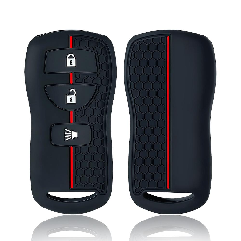 Silikon-Fernbedienung Auto Schlüsselhülle für Nissan Tiida Xtrail T30 Altima Sentra Frontier Zubehör für Infiniti FX 35 QX56 JA60
