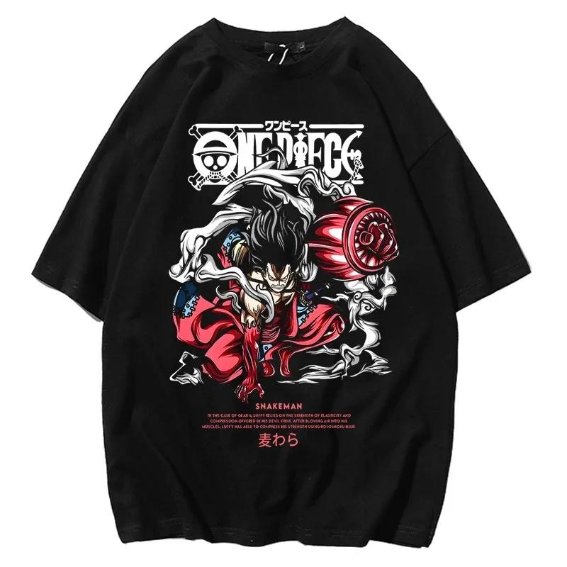 ONE PIECE Maglietta Yamato Figlia di Kaido Pirati Bestia Cotone Manica Corta T-shirt Unisex Stampa di Qualità Comoda per Uomini e Donne