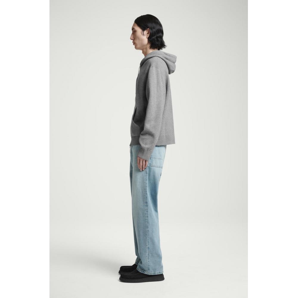 Cos Japan Knit Zip Up Hoodie