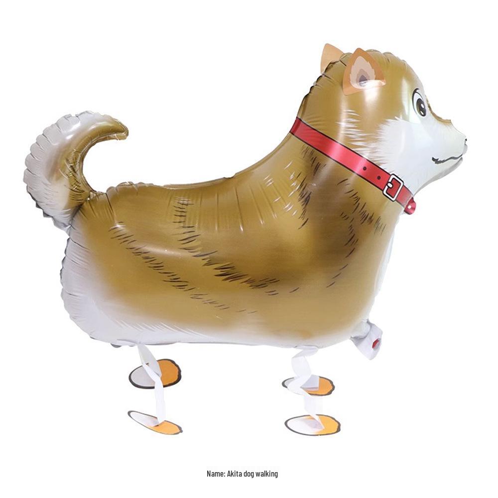 Cartoon Animal Walking Balloons: Duck & Pig for Birthday Decorations or Night Market Promotions