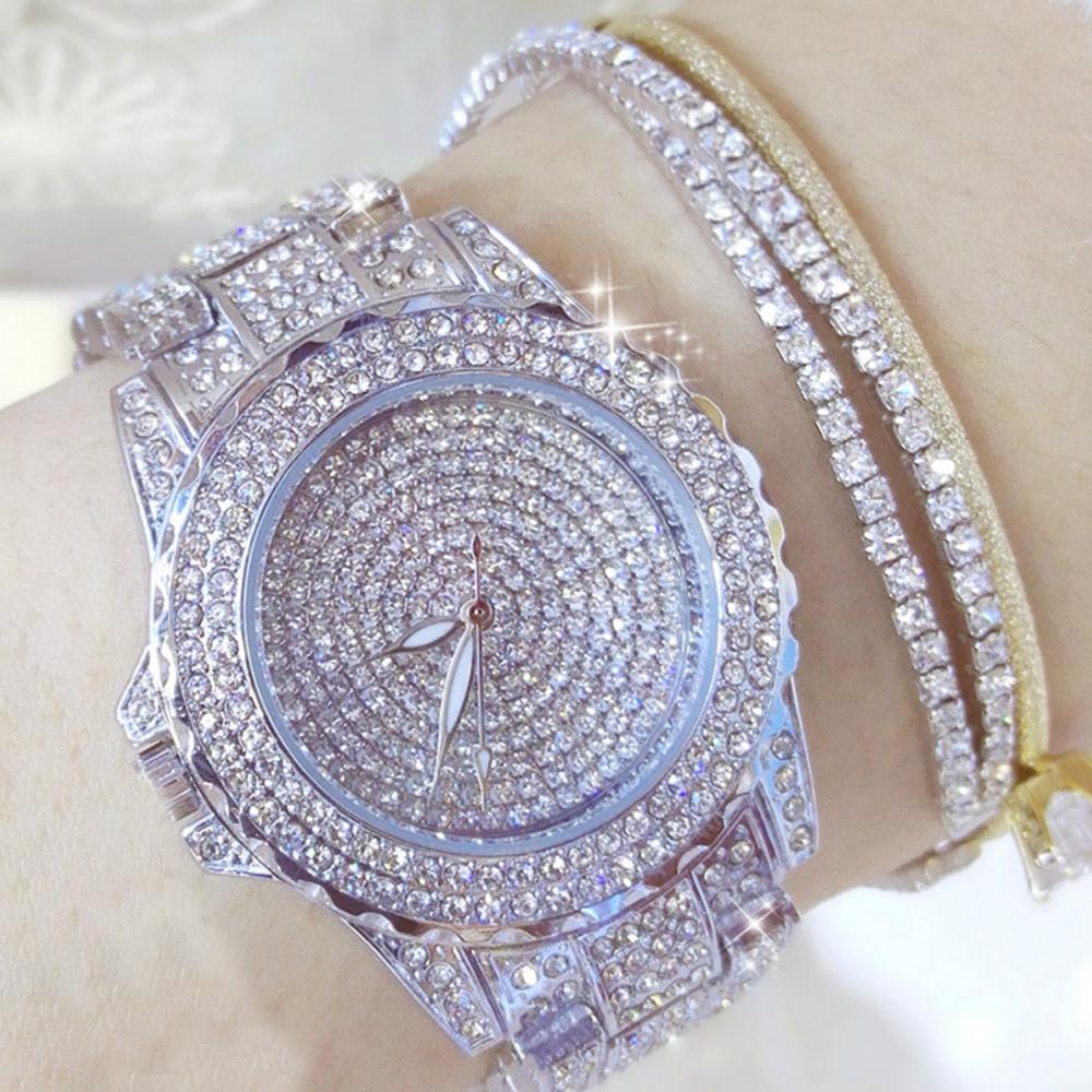 European Fashion Watch Women Luxury Brand BS Quartz Wristwatch Reloj Mujer Casual Stainless Steel Ladies Clock