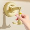 1 pièce Crochets utilitaires réglables avec ventouse Rotation à 360° Design canard Support mural Multifonctionnel Créatif Organisateur de maison