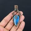 Lavish Labradorite Gemstone Pure Copper Wire Wrapped Handmade Pendant Jewelry