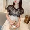 Autumn Summer Lace Bride Wedding Bolero Elegant Bridal Opera Evening Party Prom Costume Capes White Black Jackets Women Wrap