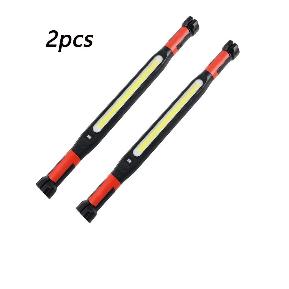 High Lumen Rechargeable LED Work Light Magnetic Flashlight with Swivel Base 360°Hook Waterproof for Car Repair Camping Emergency