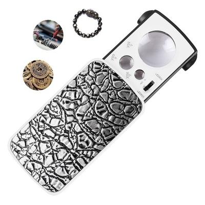 Professional Slide Out Pocket Magnifying Glass with Light - 30X 60X 90X Magnification