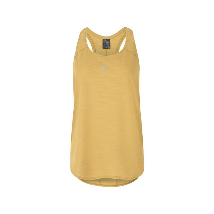 New ASICS Sleeveless Sports Shirts Women's Earth Yellow 2012C986-301