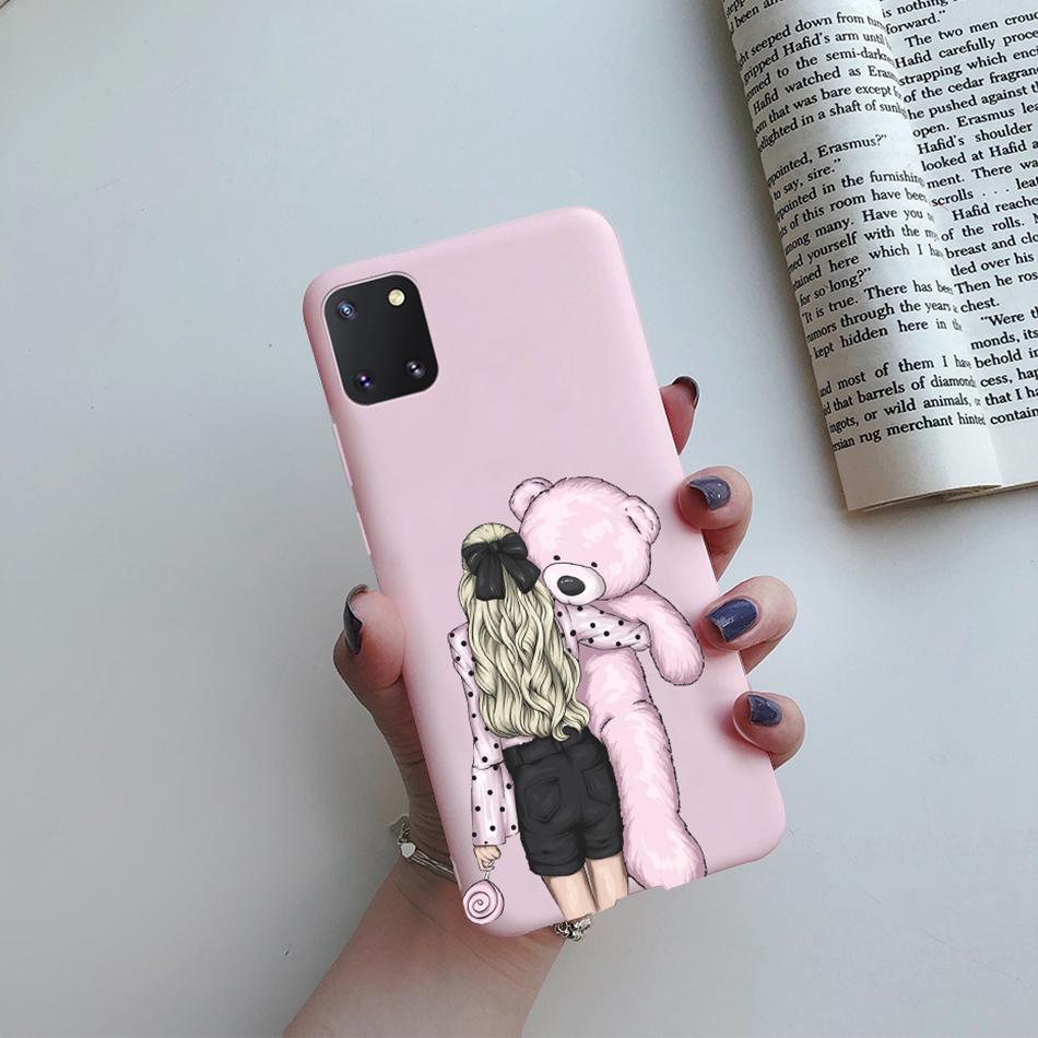 For Samsung Galaxy Note 10 Lite Phone Cover Cute Sweet Girls Patterned Silicone Soft Case For Samsung Note10 Lite S10 Lite Case