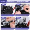 Throttle Control Linkage Bracket With Mini Bike Throttle Kit Compatible With Predator 79Cc 98Cc 99Cc 3.0HP Engine Coleman CT100U CC100X Massimo MB100