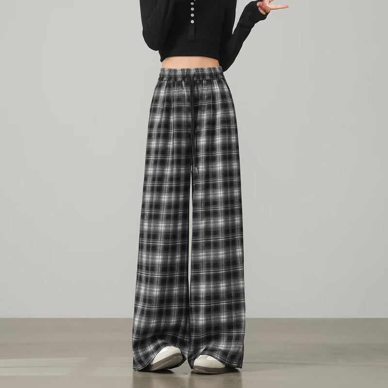 

Женские повседневные брюки в клетку в стиле ретро TonLion XL