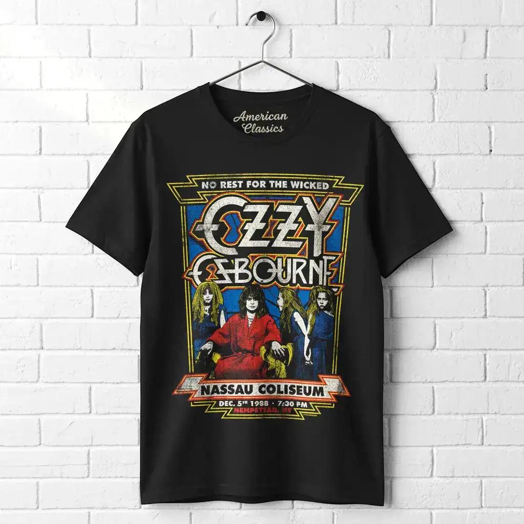 Ozzy Osbourne Nassau Coliseum 88 Men s T Shirt No Rest For The Wicked Concert 4XL