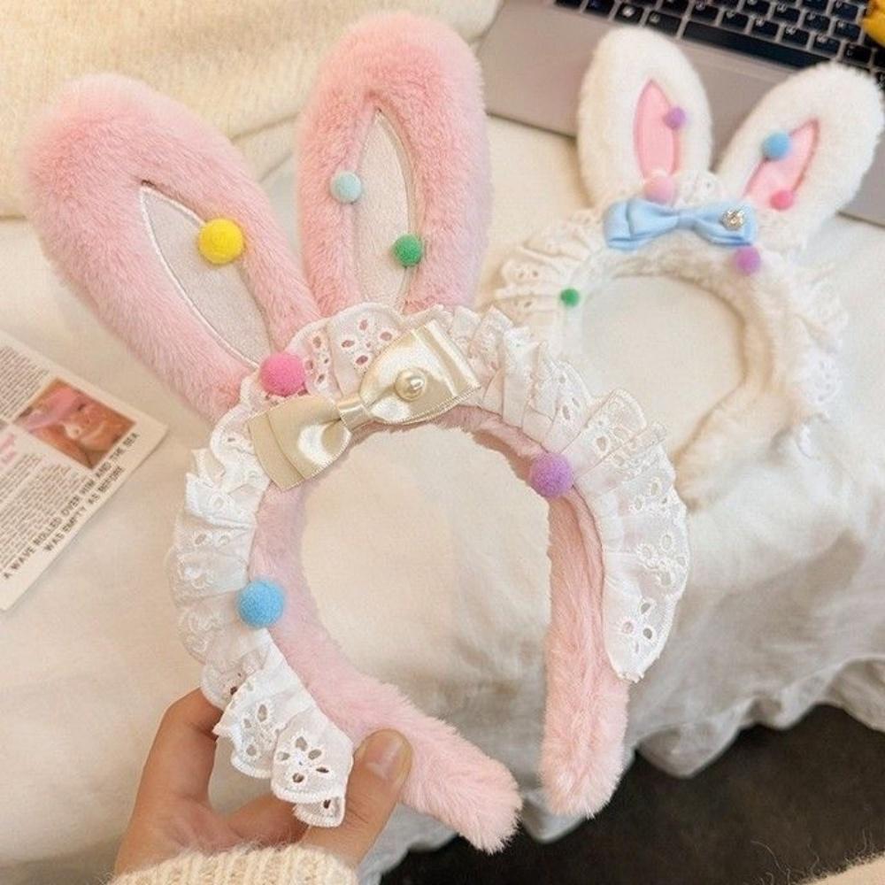 Party Props Hairband Charming Rabbit Ear Headband Easter Headband Playful Lolita Cosplay Headwear For Easter Egg Hunt Shows