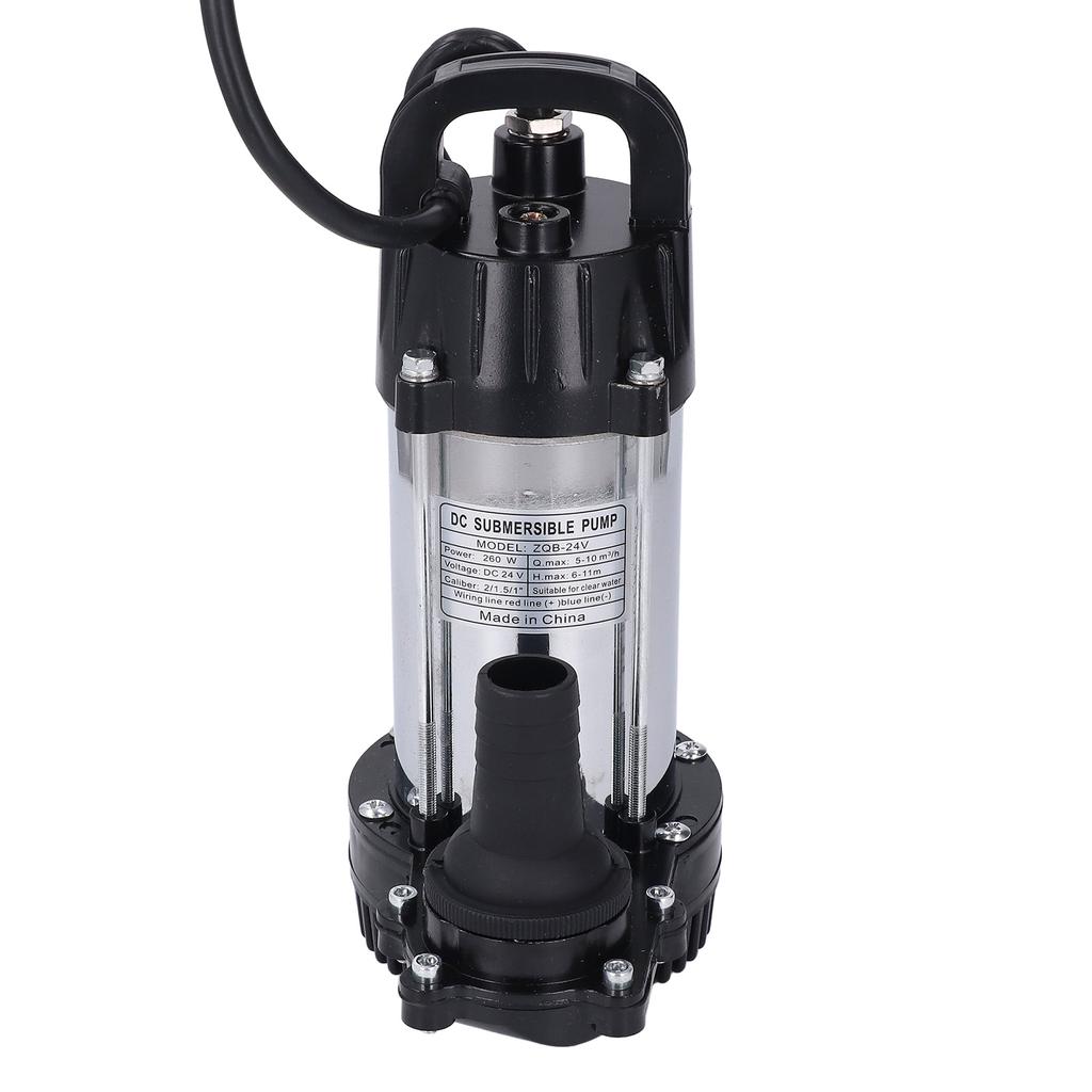 DC24V 260W Tauchpumpe High Lift Kupfermotor Solarwasserpumpe mit 1 Zoll 1,5 Zoll 2 Zoll