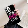 Wife Mom Boss Mum TPU Coque Shell For iPhone 17 Air 15 16 Pro Max 14 13 12 11 Pro Max Plus Phone Case Cover