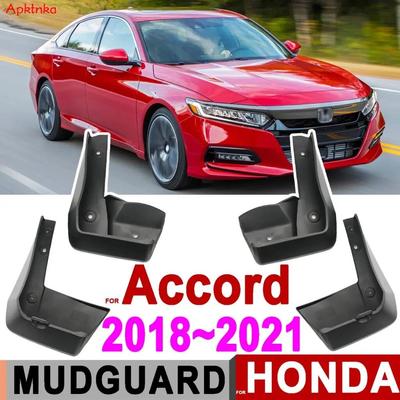 4Pcs Mud Flaps Fits For Honda Accord 2018 - 10th Gen 10 Mudflaps Splash Guards Mudguards Fender Car Accessories