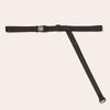 New Style of Women's Buckles Handsome Versatile Black Webbing Simple and Fashionable Belt