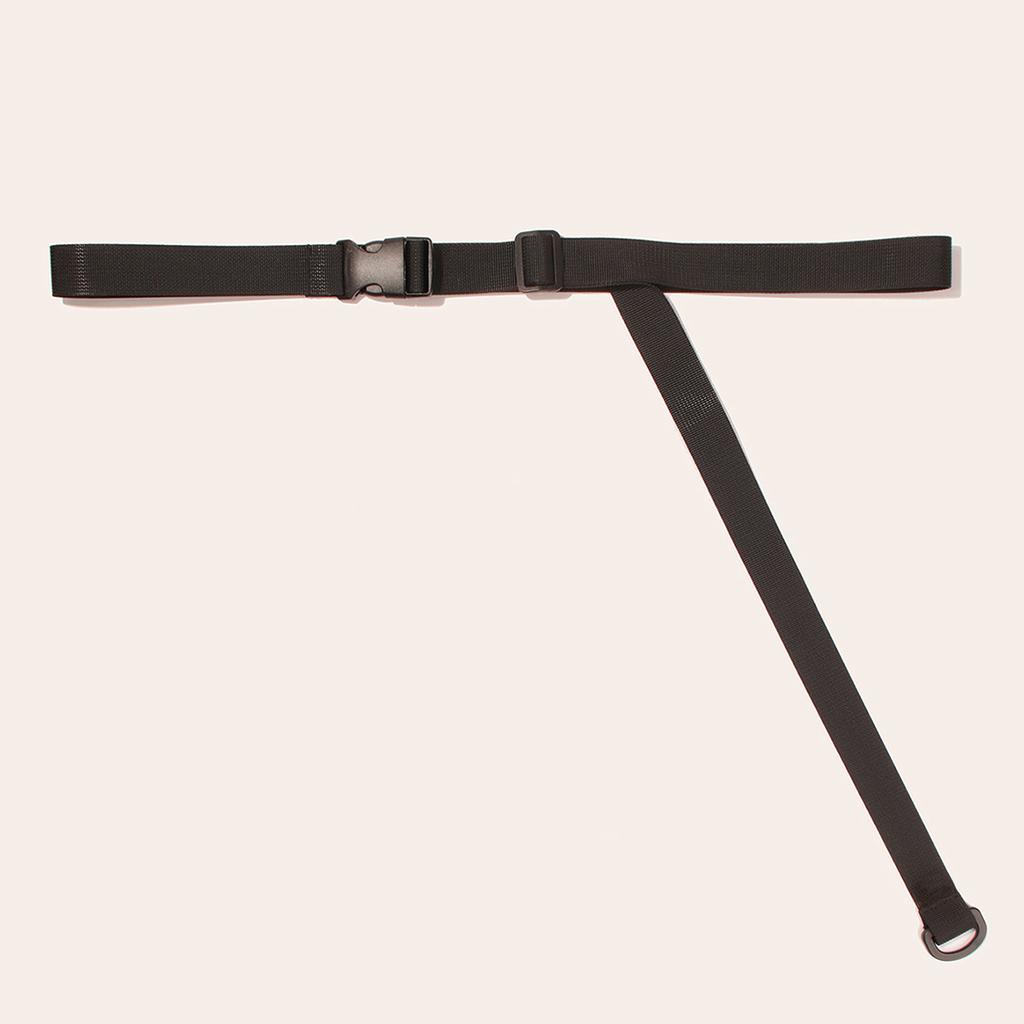 New Style of Women's Buckles Handsome Versatile Black Webbing Simple and Fashionable Belt