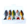 1/3/5Pcs 10CM/15.5G Bionic Multi-Jointed Fishing Lure Long Casting 7-Section Swimbait Hard Artificial Bait Freshwater Saltwater Fishing Accessories