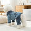 Thicken Four Legged Dog Clothes Fur Collar Dog Jacket Coat Cozy Pet Overcoat  Winter Season
