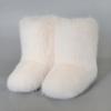 Vintersko Dame Vinter Fluffy Faux Fox Pels Støvler Dame Plysj Varme Snøstøvler Luksuriøst fottøy Jente Furry Pels Bottes Mote