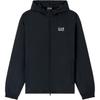 EA7 Core Identity Series Color Block Logo Hooded Zip Side Pocket Long Sleeve Cotton Jacket Men Jackets 7M000790-AF13190-UC001