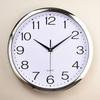 12-inch Plastic Electroplated Quartz Clock Bedroom Living Room Wall Clock Simple Clock Advertising Clock