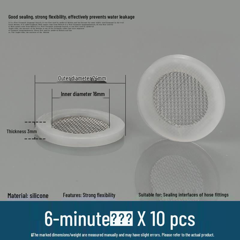 Silicone Rubber Gasket for Water Heater Inlet Pipe: Flat Washer & Corrugated Pad