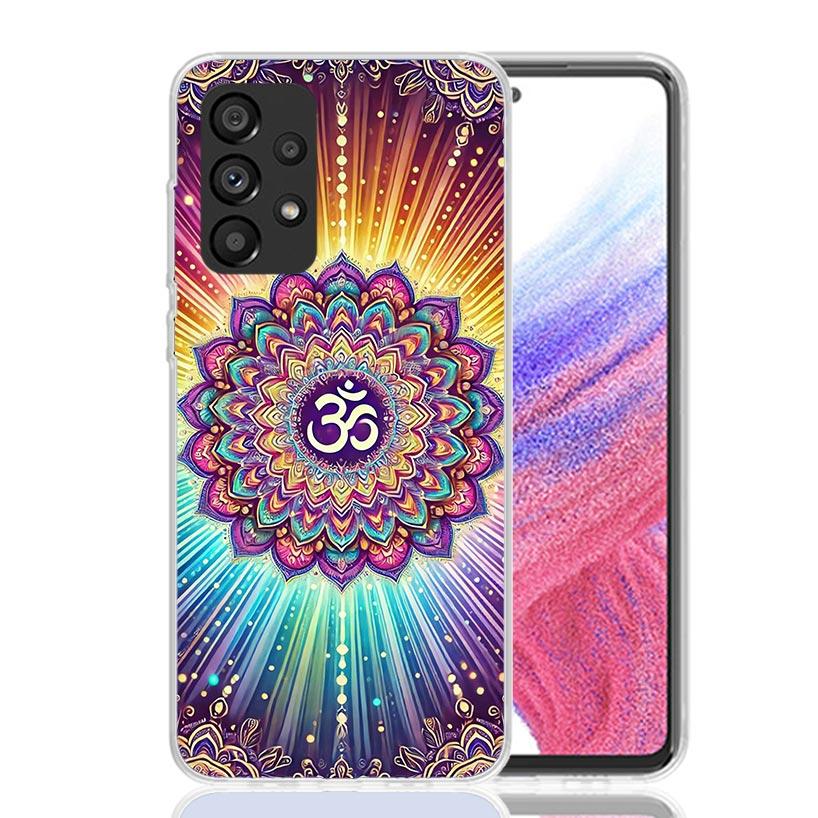 Mandala Chakra Insist Yoga Phone Case For Samsung Galaxy A52 A32 A22 A12 A02S A50S A30S A51 A31 AA71 Note 20 Ultra 10 S10 Plus G