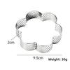 Flower Shaped Tart Ring Perforated Design Mousse Cake Ring Versatile Cookie Cutter Mold  For Baking