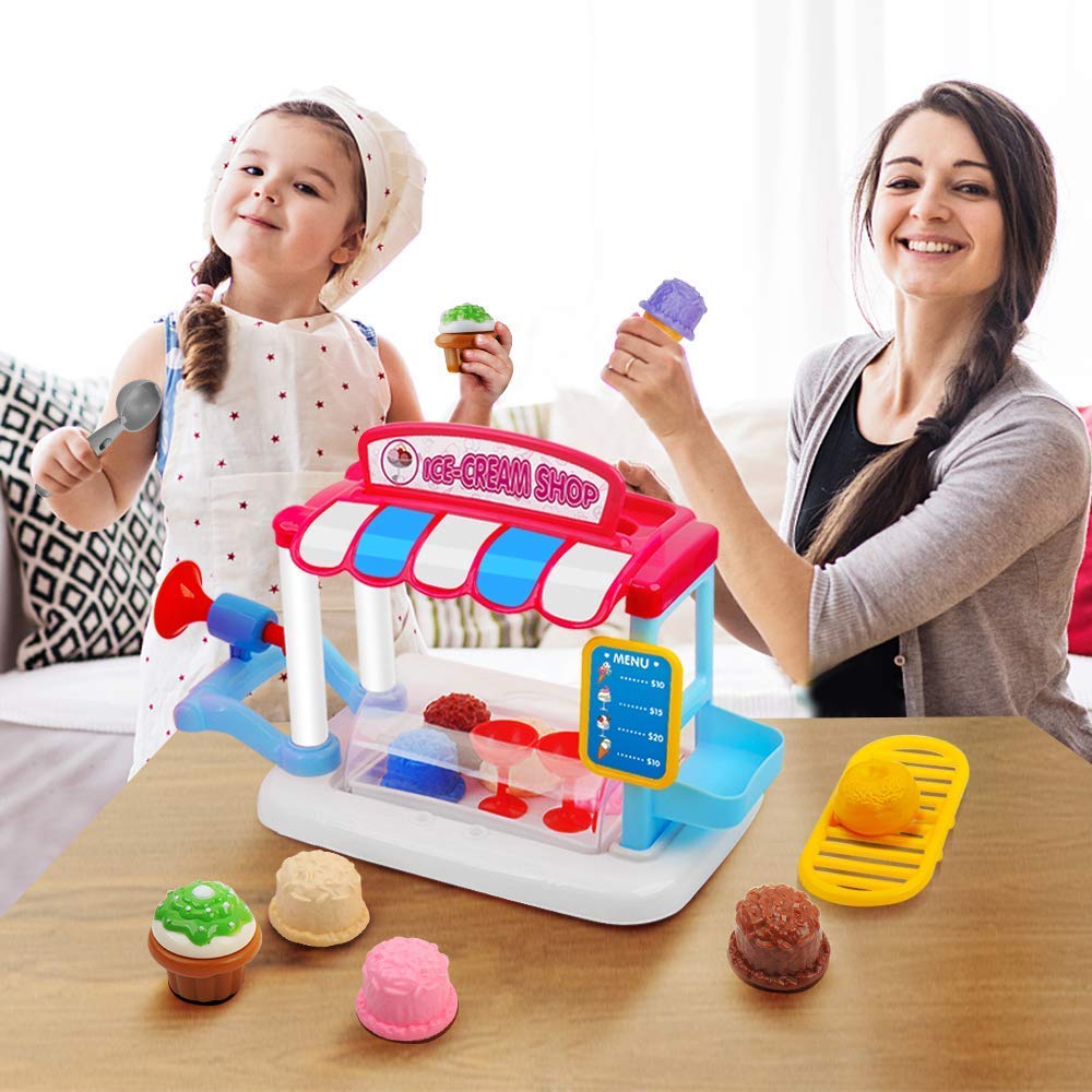 Ice Cream Shop Play Set with Ice Cream a play shop for Perfect as a birthday or Christmas gift for girls aged A stylish set for pretend this cute ice