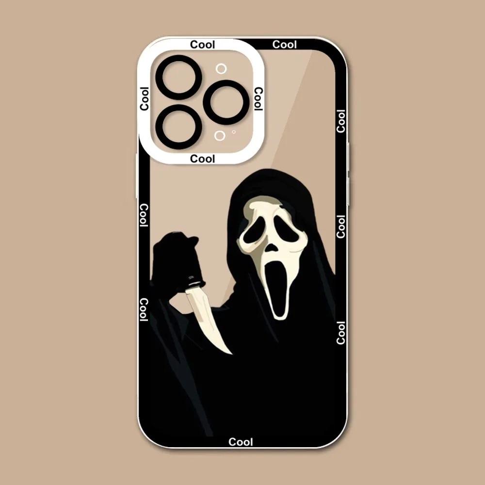 Ghostface Scream Phone Case For iPhone 16 15 14 13 12 11 Pro Max XS X XR 7 8 SE Funda