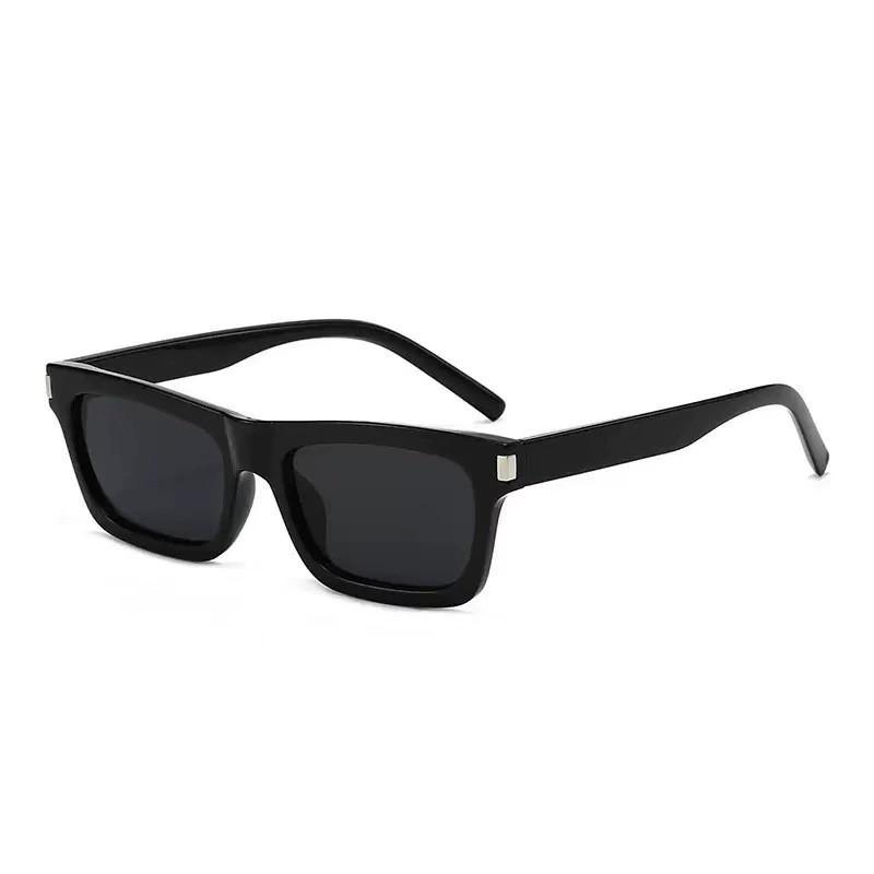 

Square Vintage Sunglasses For Women With Uv400 Protection And Gray Lenses For Outdoor Fashion BlackFrameGrayLens