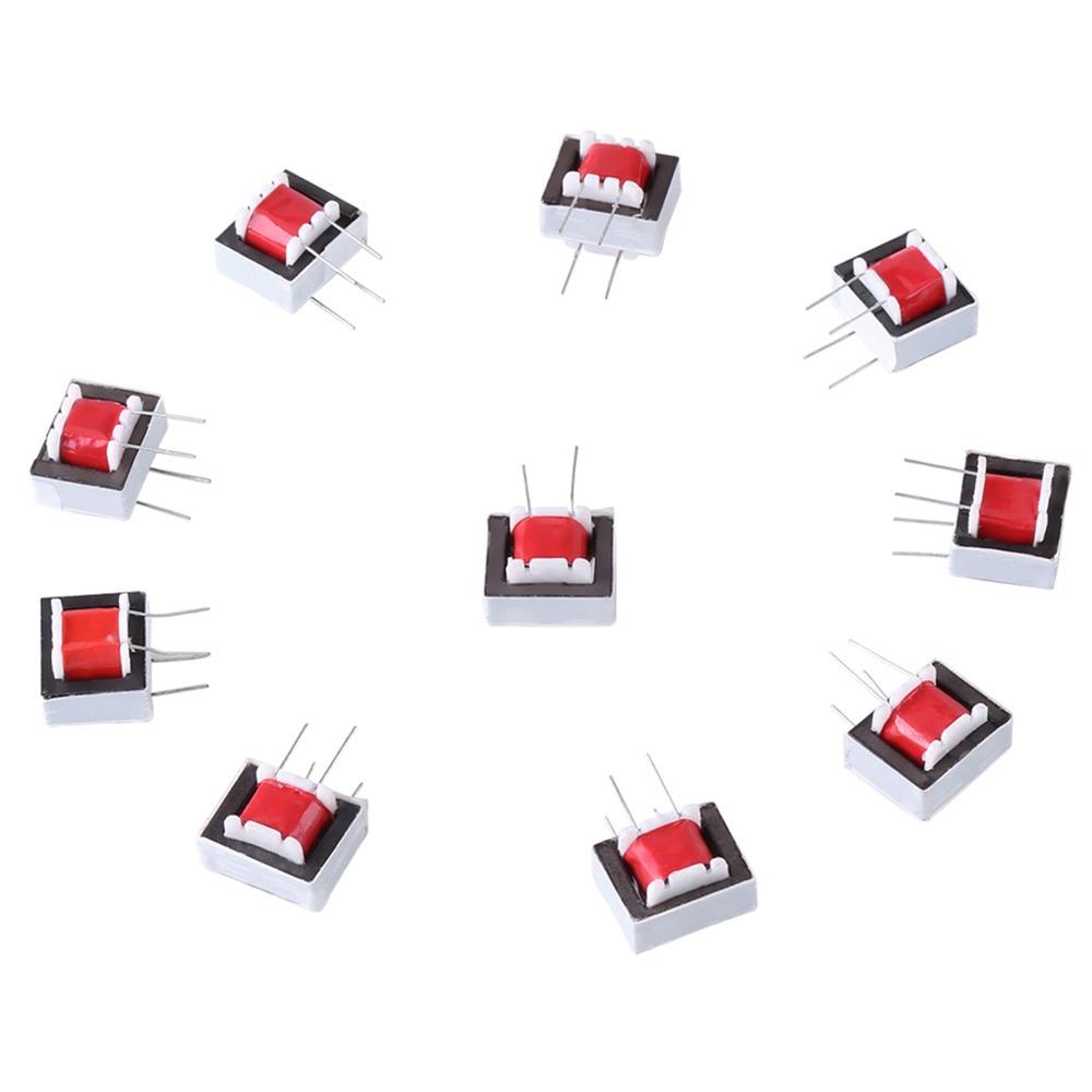 10 PCS 4 Pin EI14 Isolation Transformer 1:1 Audio Coupling Inductor Microphone Sound