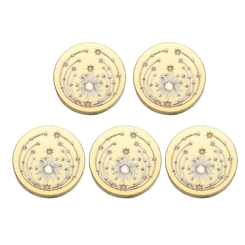 Emboss Sealings Wax Stamp Head Brasses Sealing Stamp Wax Seal Stamp Head Replacement for Envelope Sealing Greeting Card