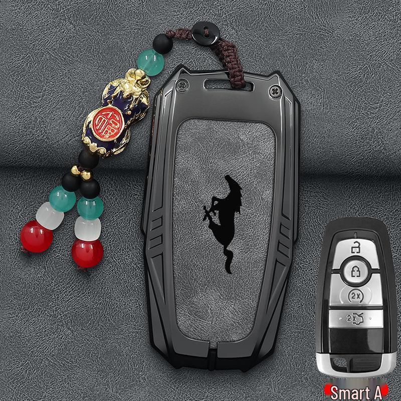 Estojo para Chaves e Óculos Cavalo Elétrico para Ford Mustang Cobra - Concha Protetora e Fivela Unissex