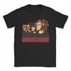 Unisex Indochine T Shirts  Pure Cotton Tops Fashion Short Sleeve Crewneck Tee Shirt Graphic TShirt