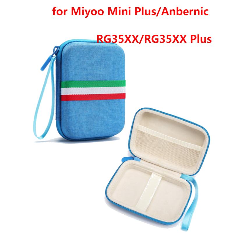 Silicone Protective Cover Shockproof Protective Case Anti-Scratch with Lanyard for Anbernic RG35XX Plus Handheld Game Console
