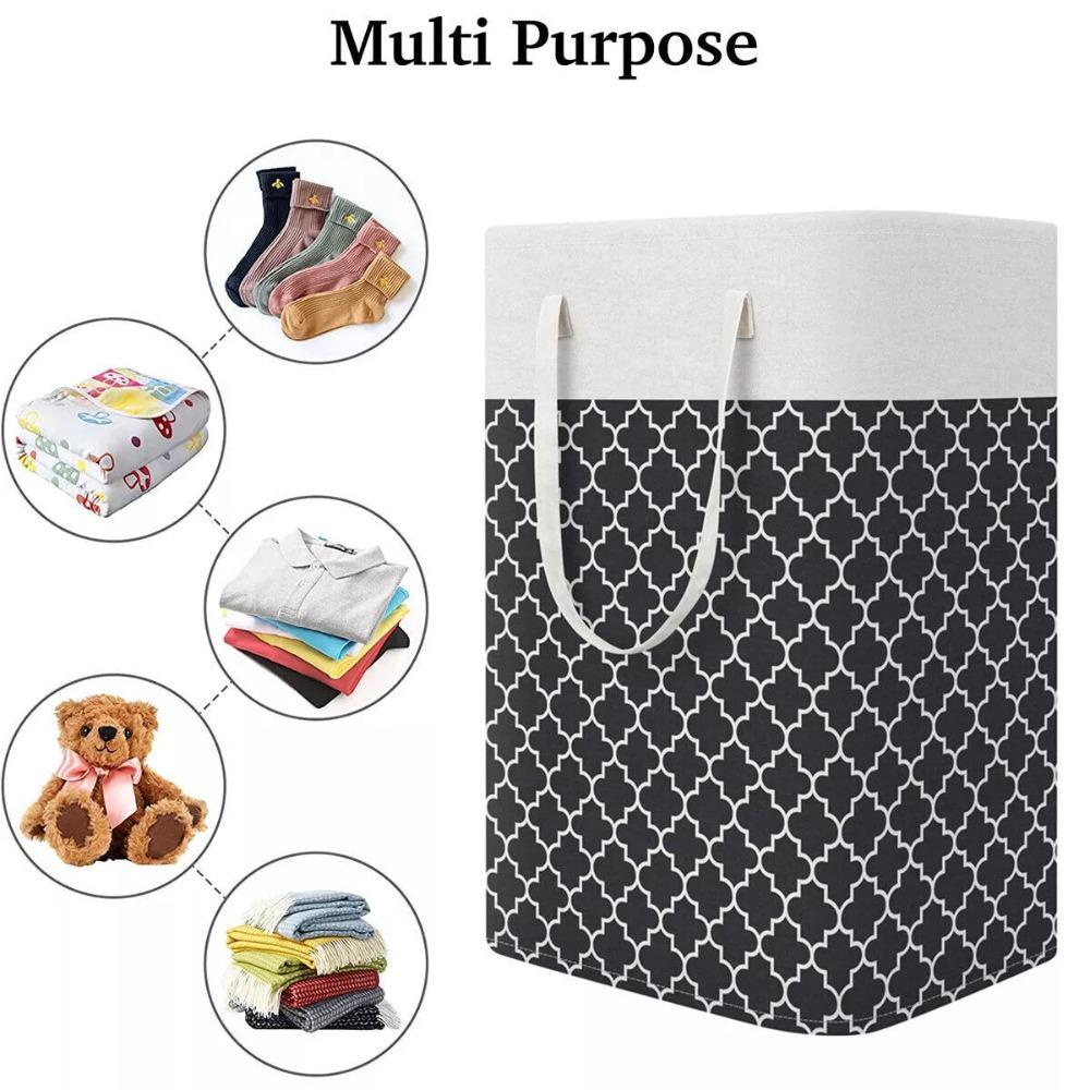 

Collapsible Laundry Basket 75L Clothes Folding Basket Portable Dirty Clothes Basket