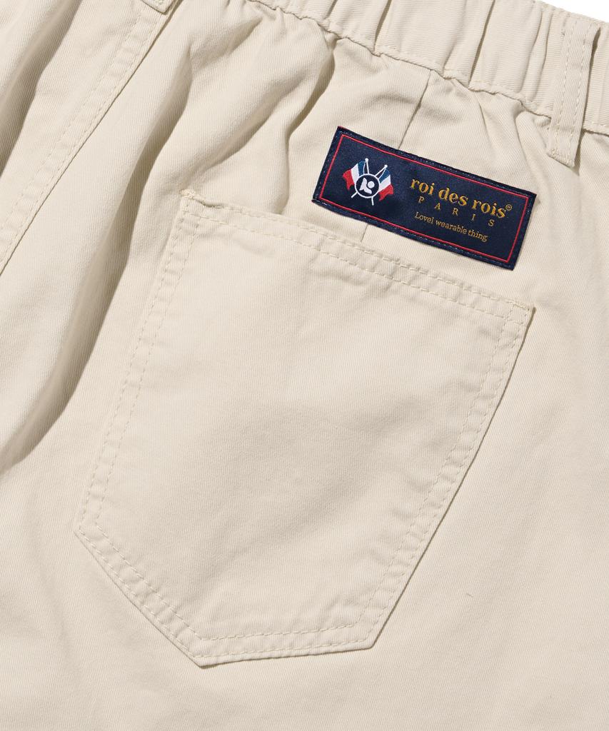 ROIDESROIS Cotton Bermuda Cropped Pants (Ivory)