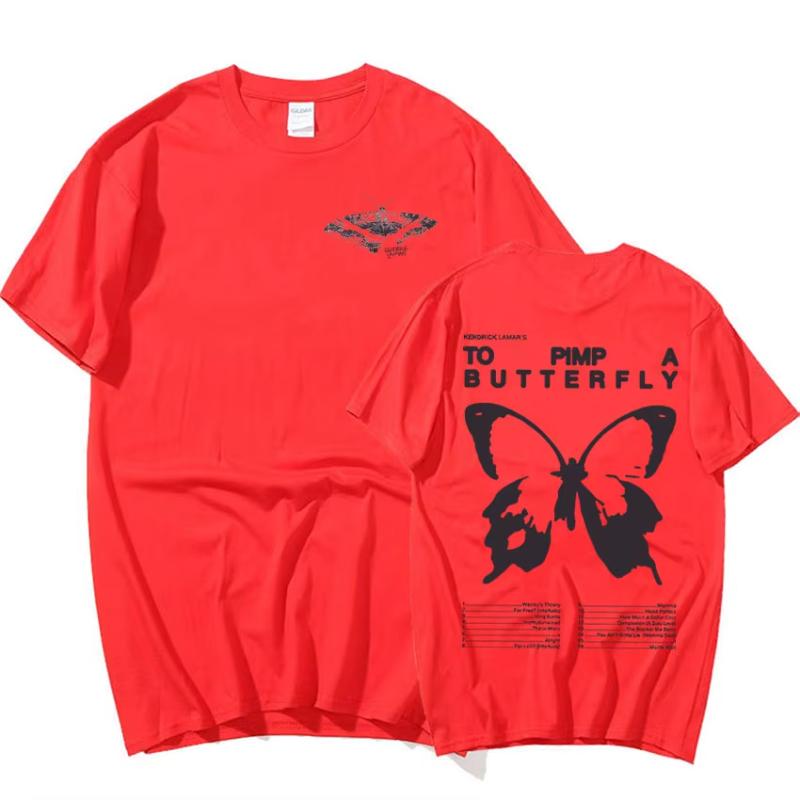Kendrick Lamar To Pimp A Butterfly Graphic Tee Shirt Unisexs Rapper Hip Hop Trend Streetwear Tshirt Unisex Cotton Oversized Tees