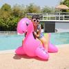 Bouée gonflable dinosaure flottante pour piscine, expérience stable pour enfants et adultes, double poignée gonflable pour s'amuser dans la