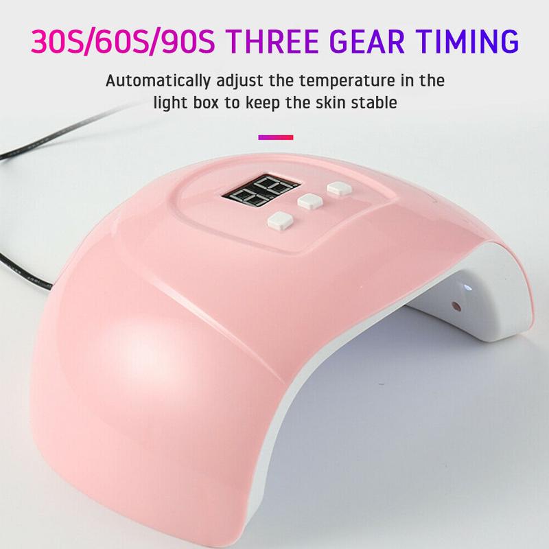 54W Professional UV Gel Nail Lamp 18 LED Infrared Sensor Light Nail Dryer  Polish Curing 3 Timers acheter à prix bas — livraison gratuite, avis réels  avec des photos — Joom
