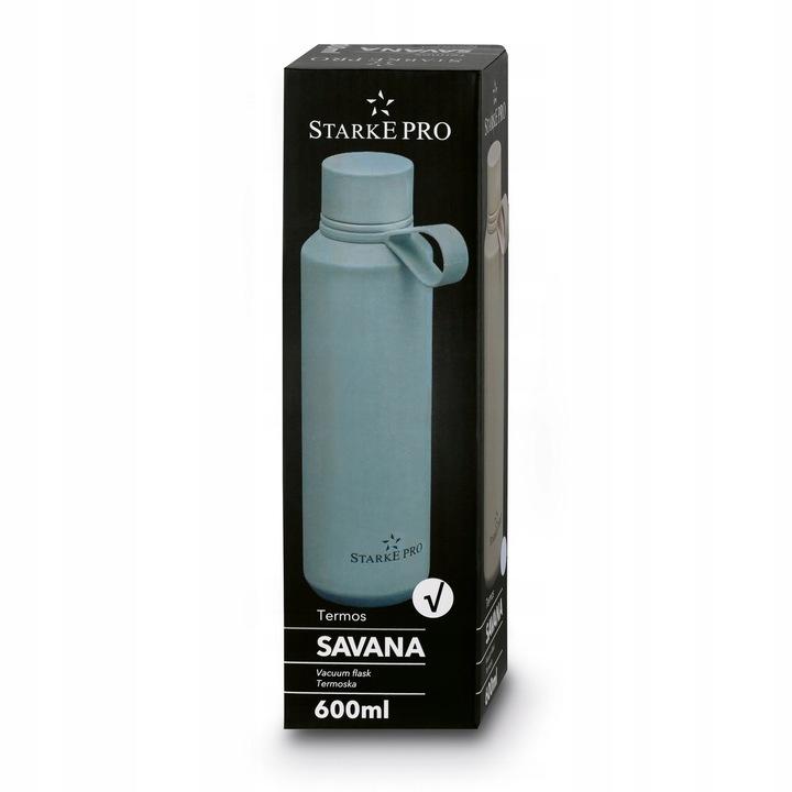 Butelka Próżniowa Termiczna Bidon Kubek Zielona Starke Pro Savana 600 Ml
