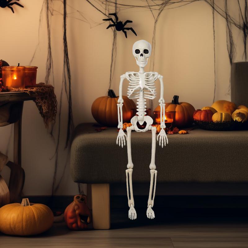 Skeletons Halloween Decorations Posable Skeleton Movable Joint Full Body Realistic Skeleton Spooky Human Bones Halloween france