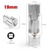Diesel Injector Fuel Line Socket Wrench 10Mm-19Mm Open Oil Pipe Removal Sleeve Union Nut Socket Adapter Hand Tool